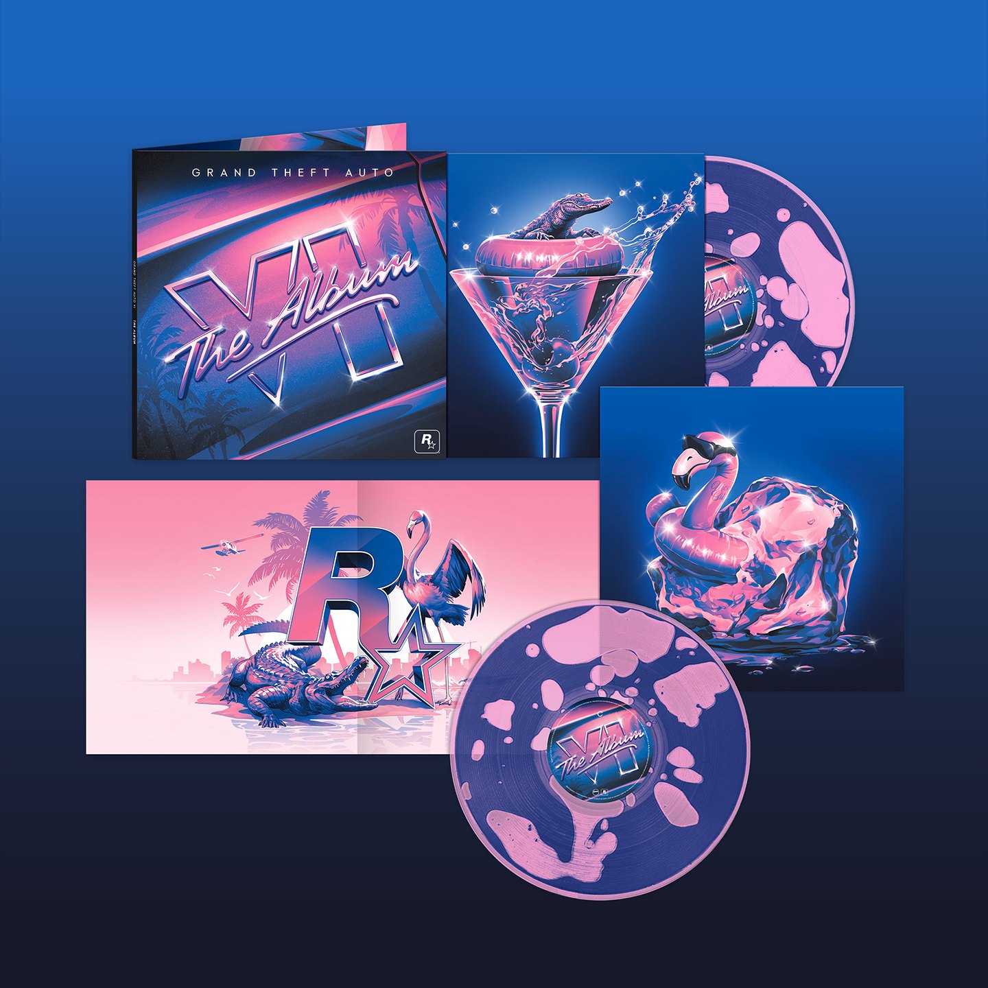 The Album on vinyl, gatefold sleeve and splatter records.