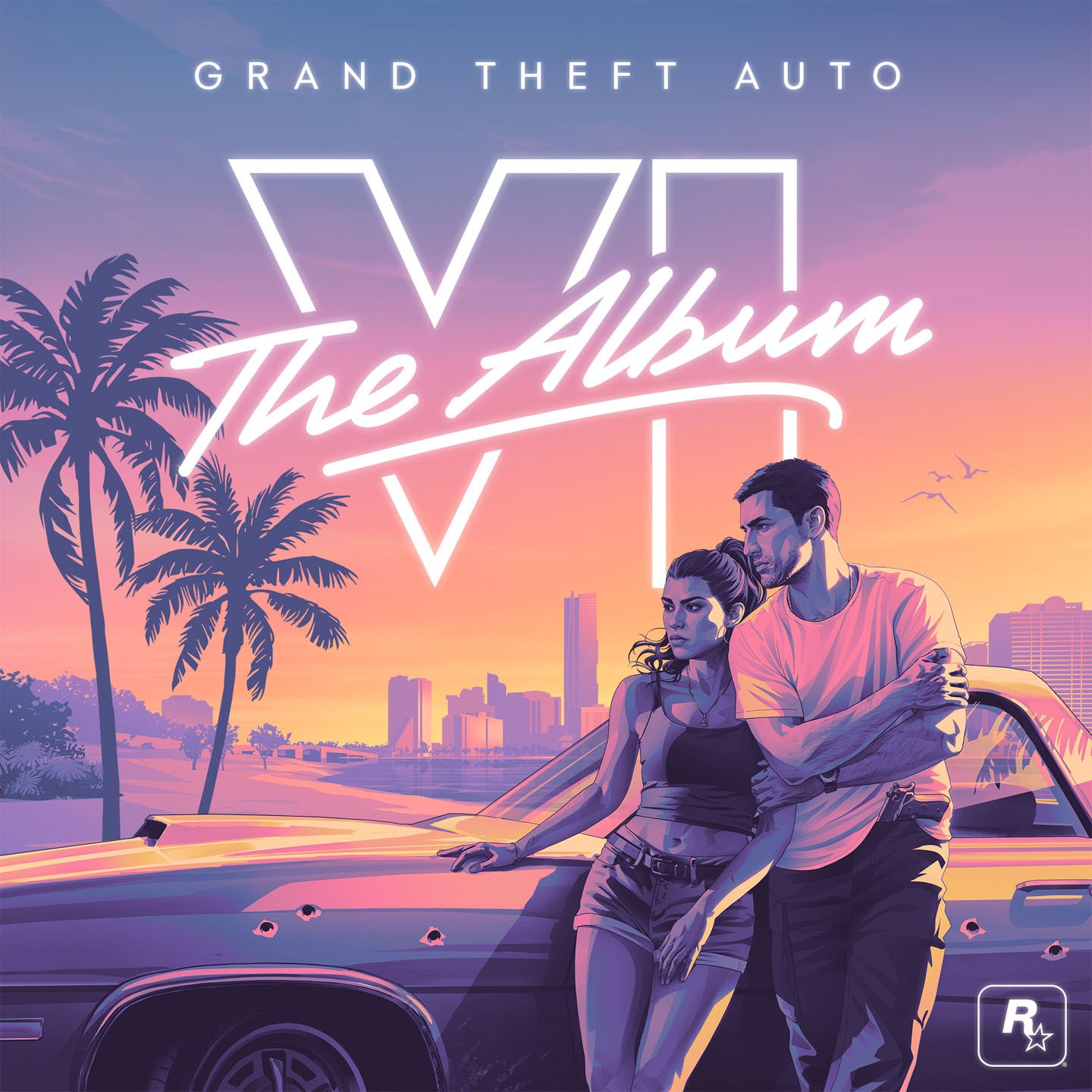 Grand Theft Auto VI: The Album, the official soundtrack cover.